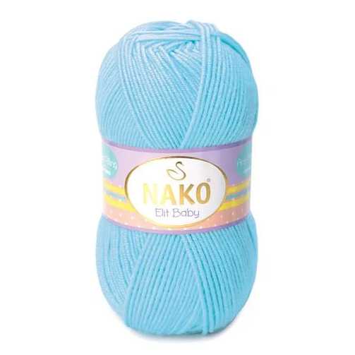 priadza Elit baby 6723 - nebeská modrá
