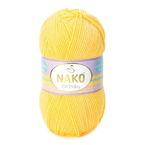 priadza Elit baby 2857 - žltá