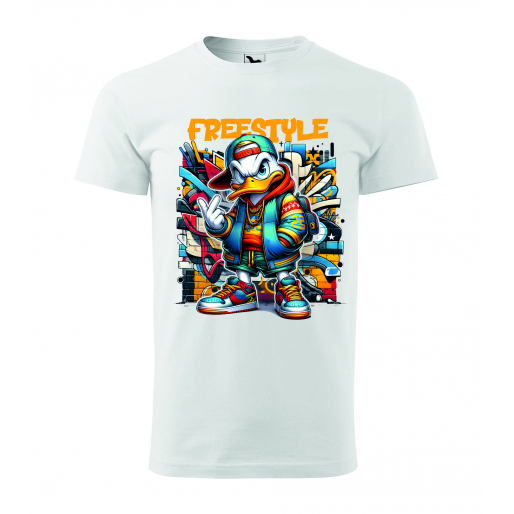 Pánske tričko s potlačou Káčer "freestyle" graffiti