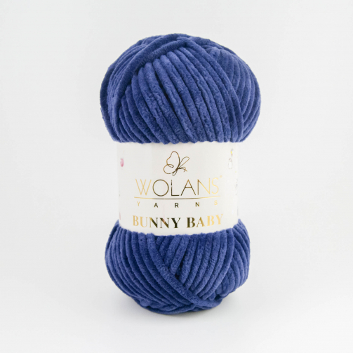 priadza Bunny  baby 100-17 tmavá modrá