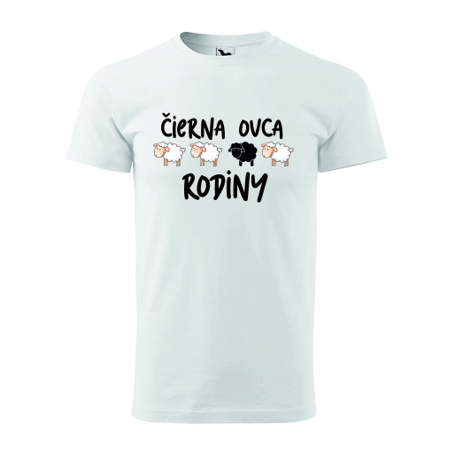 Pánske tričko s potlačou "Čierna ovca rodiny"