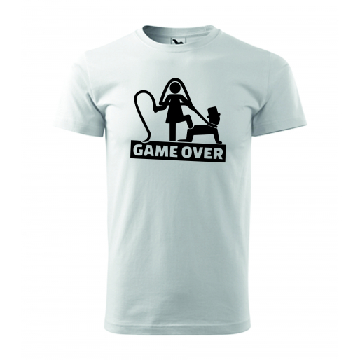 Tričko s potlačou "Game over1"