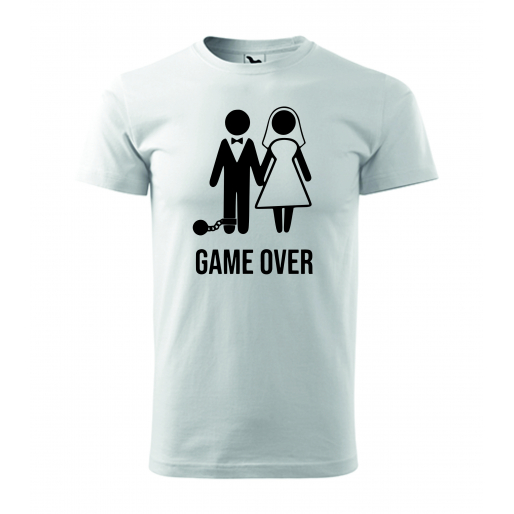 Tričko s potlačou "Game over2"