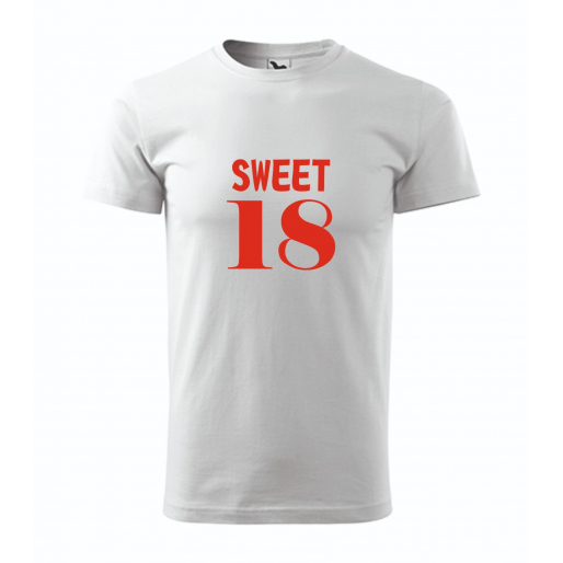 Pánske tričko s potlačou "Sweet 18"